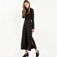 Load image into Gallery viewer, Magoloft Button Side Slit Pants

