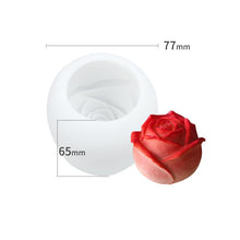 Load image into Gallery viewer, 3D Silicone Rose Shape Ice Cube Mold
