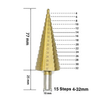 Load image into Gallery viewer, Titanium Step Drill (3 pieces)
