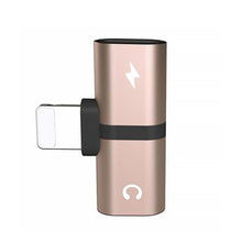 Load image into Gallery viewer, 2-In-1 Dual-Port Headphone Adapter For iPhone
