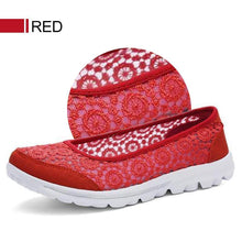 Load image into Gallery viewer, Women&#39;s Lace Screen Breathable Net Flat Shoes
