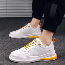 Load image into Gallery viewer, Fashion Men&#39;s Sneakers Leather Air Cushion Shoes Tide Rubber Sole
