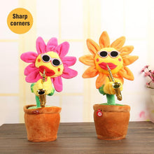 Load image into Gallery viewer, Sunflower singer with saxophone, funny toy
