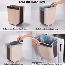 Load image into Gallery viewer, Creative Wall Mounted Folding Waste Bin
