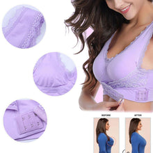 Load image into Gallery viewer, Wireless Front Cross Buckle Lace Lift Bra
