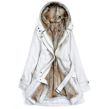 Load image into Gallery viewer, Ladies Winter Coat With Removable Faux Fur
