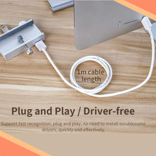 Load image into Gallery viewer, Mountable Desk Side USB 3.0 Adapter Hub
