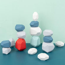 Load image into Gallery viewer, ¡¾Last Day 50% Off¡¿Wood Rock Set Balancing Blocks Natural Wood Toy
