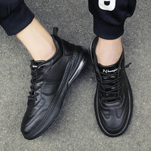 Load image into Gallery viewer, Fashion Men&#39;s Sneakers Leather Air Cushion Shoes Tide Rubber Sole
