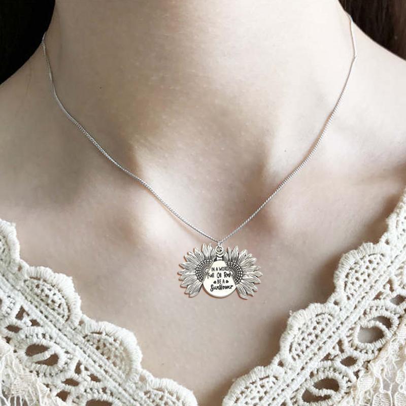 Sunflower Necklace - You Are My Sunshine