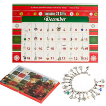 Load image into Gallery viewer, DIY Necklace Bracelet Advent Calendar Christmas Gifts Box
