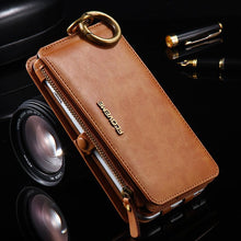 Load image into Gallery viewer, Handmade Luxury Retro Leather Comfort Wallet Phone Case
