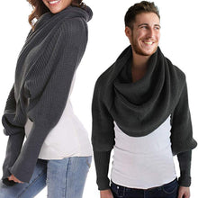 Load image into Gallery viewer, Hirundo Long Crochet Knitted Blanket Shawl
