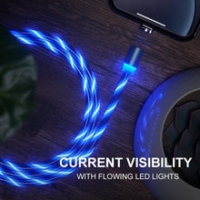 Load image into Gallery viewer, LED Magnetic 3 in 1 USB Charging Cable
