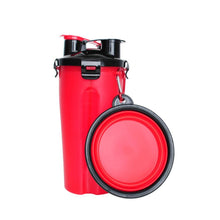 Load image into Gallery viewer, Magoloft 2-in-1 Pet Travel Water &amp; Food Bottle with Foldable Bowl
