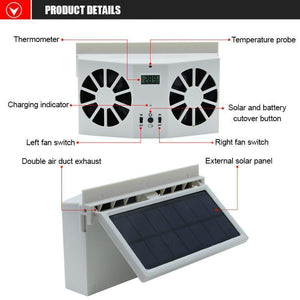 Magoloft  Solar Car Exhaust Heat Exhaust Fan
