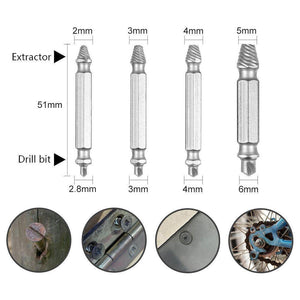 Damaged Screw Extractor (Set of 4)