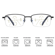 Load image into Gallery viewer, Titanium Progressive Far and Near Dual-use Reading Glasses

